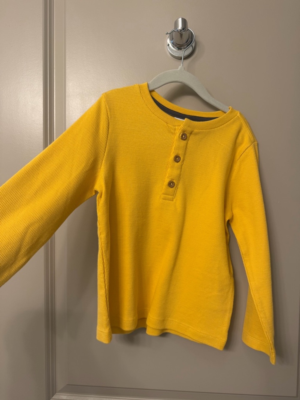 Tommy Bahama Kids Bright Yellow Long-Sleeve Henley